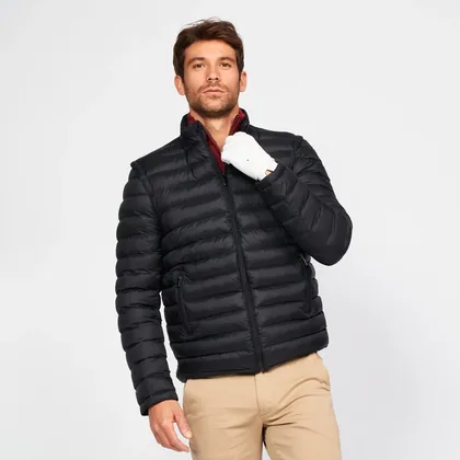 Men's Golf Long Sleeve Down Jacket - Cw900 Heatflex Black