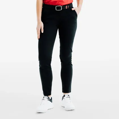 Women's Golf Chino Trousers - Mw500 Black