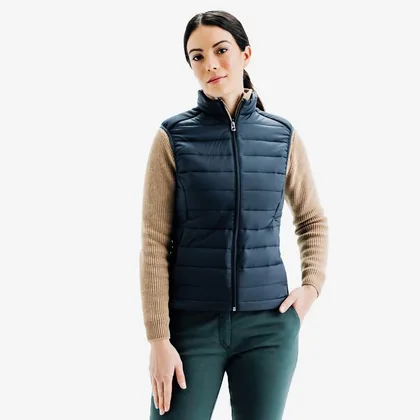 Women’s Golf Sleeveless Down Jacket - Mw500 Navy