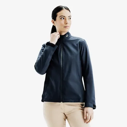 Women's Golf Waterproof Rain Jacket Rw500 Blue