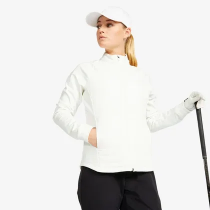 Women's Golf Winter Jacket - Cw500 Off-white