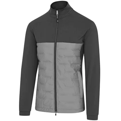 ISLAND GREEN 2026 FULL ZIP STRETCH GOLF JACKET - CHARCOAL