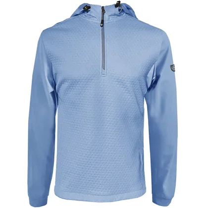 ISLAND GREEN 2026 TECHNICAL GOLF HOODIE - PALE BLUE