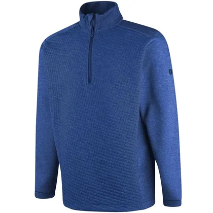 ISLAND GREEN JACQUARD KNIT 1/2 ZIP PULLOVER - ROYAL BLUE
