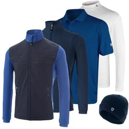 Island Green Professional Winter Golf Clothing Bundle - Navy