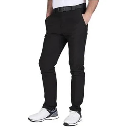 Island Green Tour Stretch Tapered Golf Trouser - Black