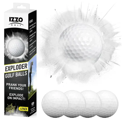 IZZO EXPLODER GOLF BALLS X 4 PACK