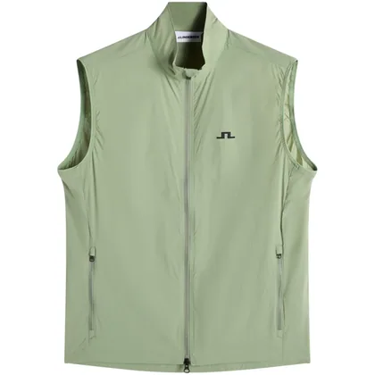 J.LINDEBERG 2026 ASH LIGHT PACKABLE VEST - HEDGE GREEN