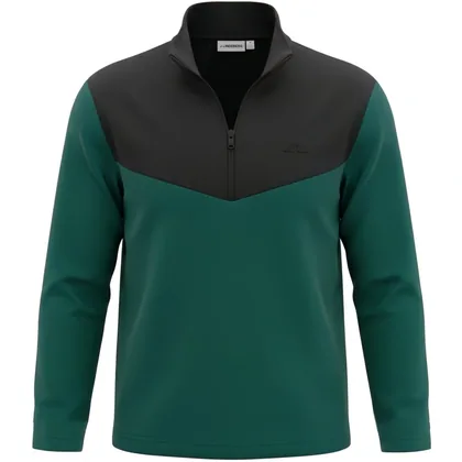 J.LINDEBERG 2026 MACLEAN 1/4 ZIP MIDLAYER - FOREST BIOME