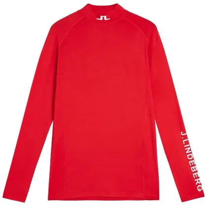 J.LINDEBERG AELLO SOFT COMPRESSION GOLF BASE LAYER - FIERY RED