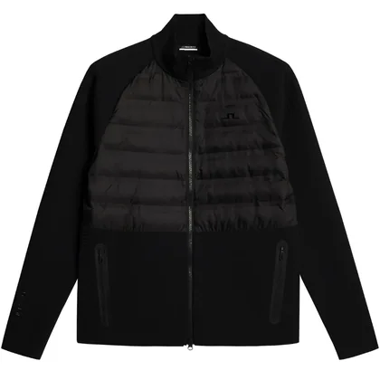 J.LINDEBERG AZIEL TECH KNIT SWEATER - BLACK
