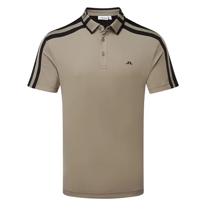 J.Lindeberg Bozak Golf Polo Shirt Brindle GMJT17047-U144