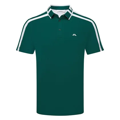 J.Lindeberg Bozak Golf Polo Shirt Forest Biome GMJT17047-M334