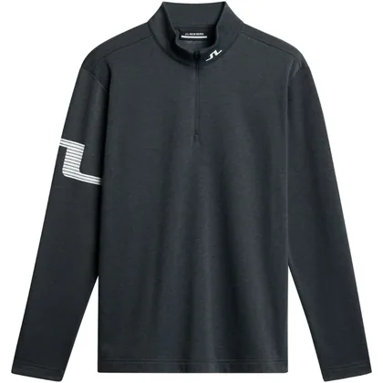 J.LINDEBERG HEATH STRIKE MIDLAYER - ASPHALT / BLACK MELANGE