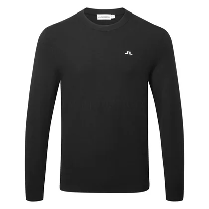 J.Lindeberg Henry Knitted Golf Sweater Black GMKW16703-9999