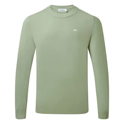 J.Lindeberg Henry Knitted Golf Sweater Hedge Green GMKW16703-M286