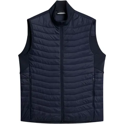 J.LINDEBERG HOLDEN QUILT HYBRID GILET - NAVY