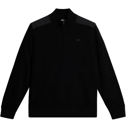 J.LINDEBERG JEFFREY WINDBREAKER SWEATER - BLACK