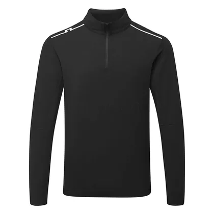 J.Lindeberg Leon 1/4 Zip Golf Sweater Black GMJS14697-9999