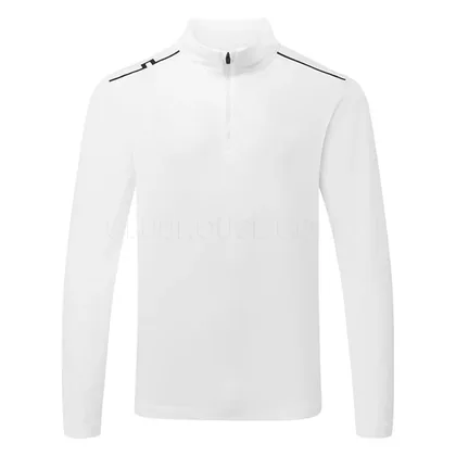 J.Lindeberg Leon 1/4 Zip Golf Sweater White GMJS14697-0000