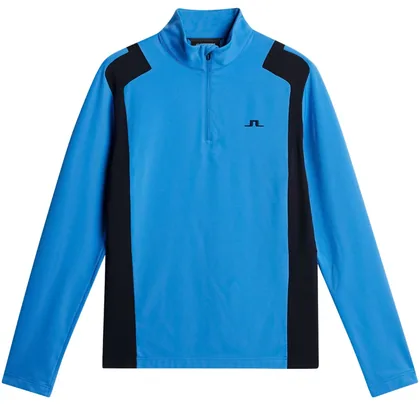 J.LINDEBERG LUKAS 1/4 ZIP MIDLAYER - SONIC BLUE
