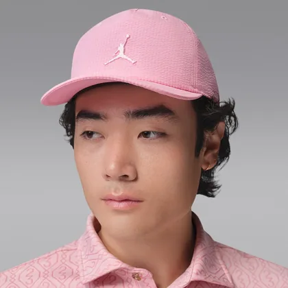 Nike Jordan Pro Dri-FIT Unstructured Flat-Brim Golf Hat - Pink - Polyester