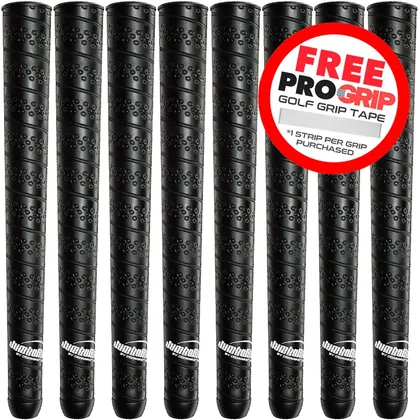 JUMBOMAX COMFORT WRAP GOLF GRIPS - BLACK / WHITE