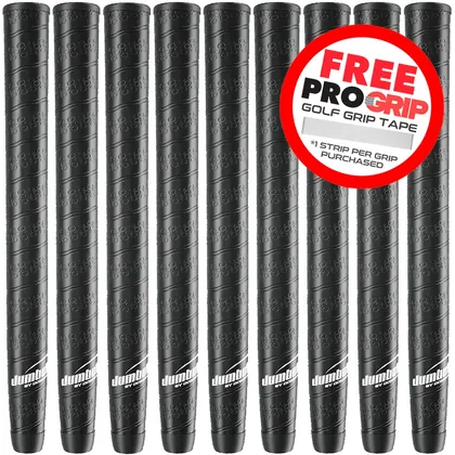 JUMBOMAX STR8 TECH WRAP GOLF GRIPS - BLACK / WHITE