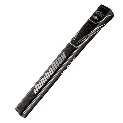 JUMBOMAX TAPERED PISTOL MID GOLF PUTTER GRIP - BLACK / SILVER