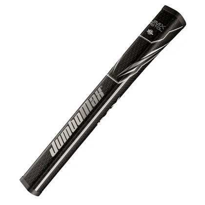 JUMBOMAX TAPERED PISTOL XL GOLF PUTTER GRIP - BLACK / SILVER