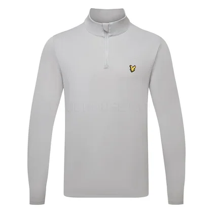 Lyle & Scott Core 1/4 Zip Golf Sweater Ultimate Grey ML2460-Y106