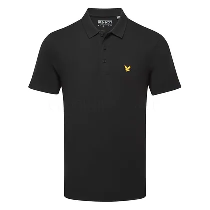 Lyle & Scott Core Golf Polo Shirt Jet Black SP2466-Z865