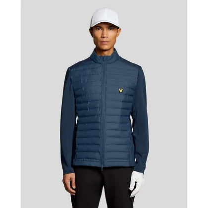 Lyle & Scott Men's Golf Hybrid Quilted Jacket in Blue