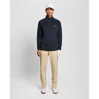 Lyle & Scott Men's Golf Mesh Panelled Midlayer in Navy