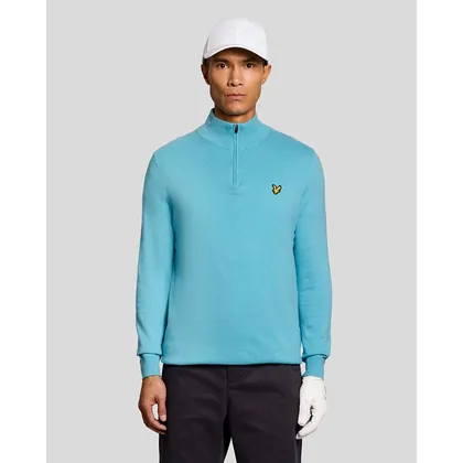 Lyle & Scott Men's Golf Performance 1/4 Zip Jumper in Blue