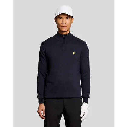 Lyle & Scott Men's Golf Performance 1/4 Zip Jumper in Navy