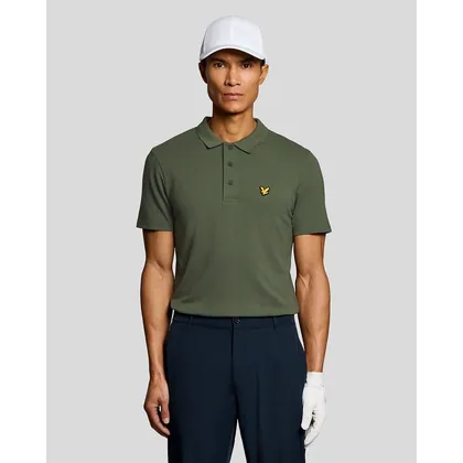 Lyle & Scott Men's Golf Technical Polo Shirt in Green