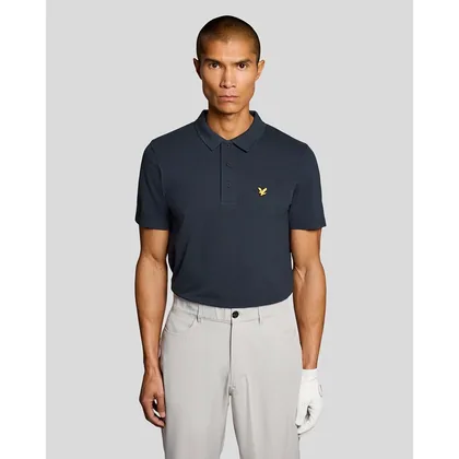Lyle & Scott Men's Golf Technical Polo Shirt in Navy