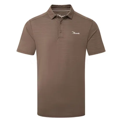 Macade Flight Golf Polo Shirt Pebble Brown MPS2654905