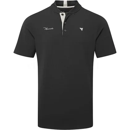 Macade Heath Bomber Golf Polo Shirt Black SH20240222