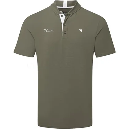 Macade Heath Bomber Golf Polo Shirt Olive MPS2504006