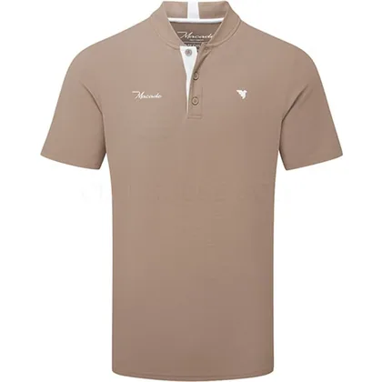 Macade Heath Bomber Golf Polo Shirt Tan MPS2504011
