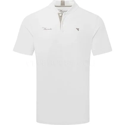 Macade Heath Bomber Golf Polo Shirt White SH20240318