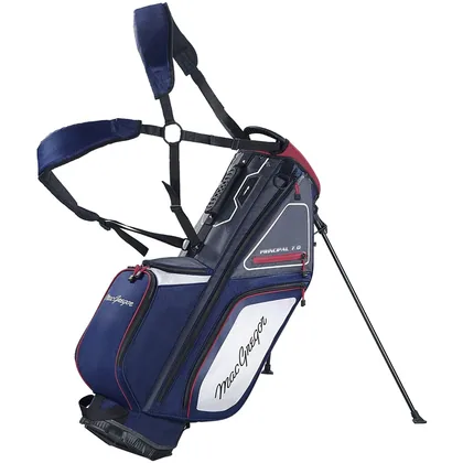 MACGREGOR 2026 PRINCIPAL 7.0 9.5" GOLF STAND BAG - NAVY / GREY / RED
