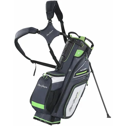 MACGREGOR PARAMOUNT HYBRID 14 GOLF STAND BAG - GREY / GREEN