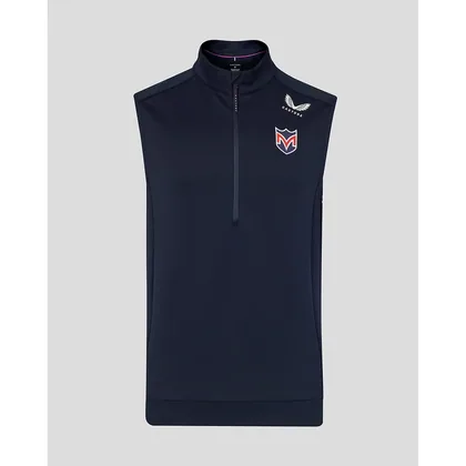 Majesticks Golf Club Men's Flex 1/2 Zip Gilet - Navy