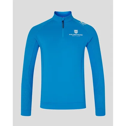 Majesticks Golf Club Men's Flex 1/4 Zip Long Sleeve Top - Blue