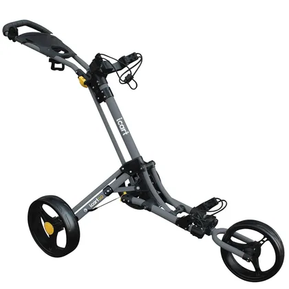MASTERS iCART GO 3 WHEEL GOLF TROLLEY - MATTE GREY