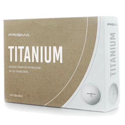 MASTERS PRISMA TITANIUM DISTANCE GOLF BALLS - WHITE