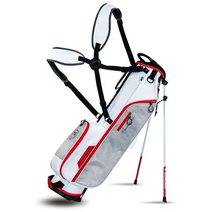 MASTERS VELO ULTRA LIGHT GOLF STAND CARRY BAG - WHITE / RED